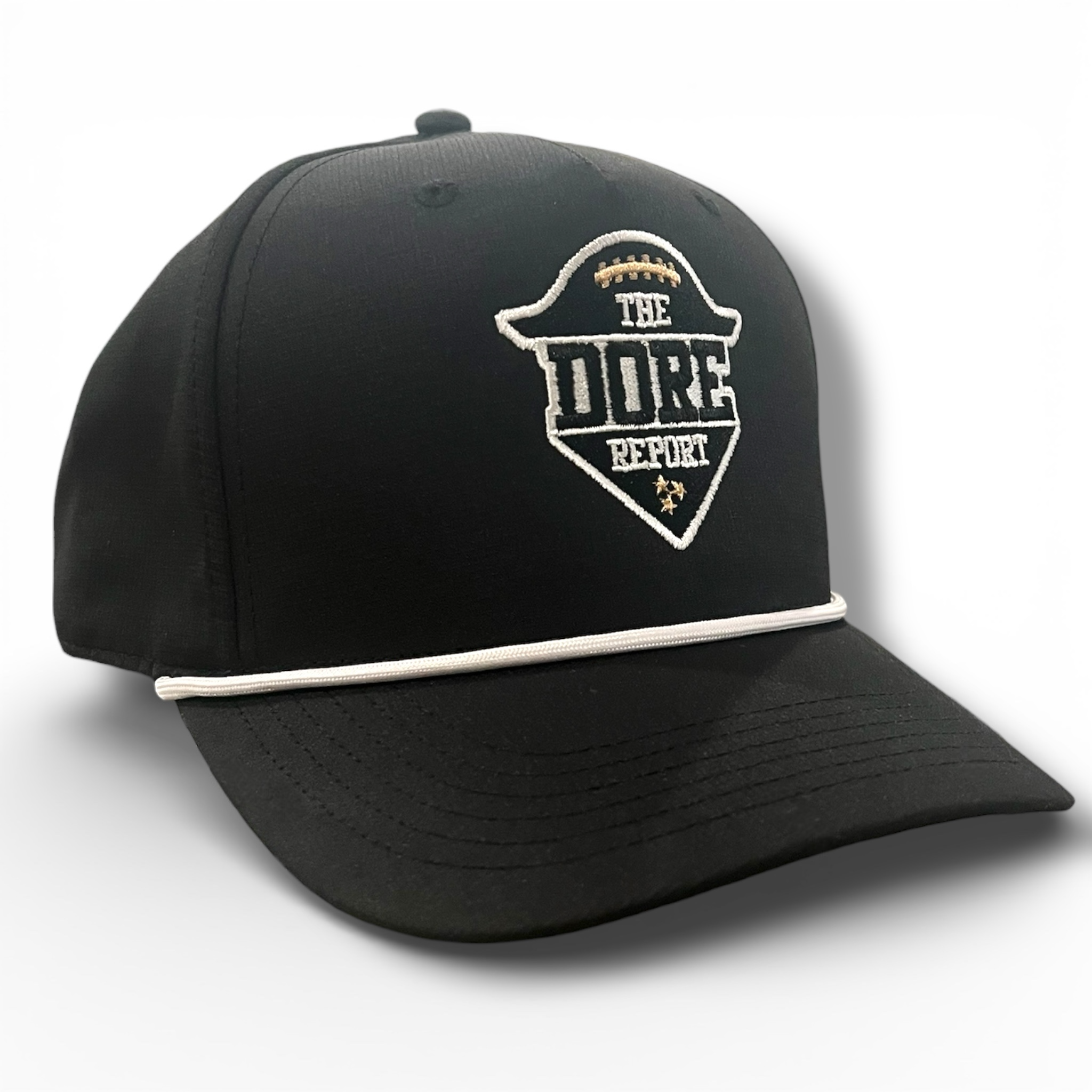 TDR Black Rope Logo Hat